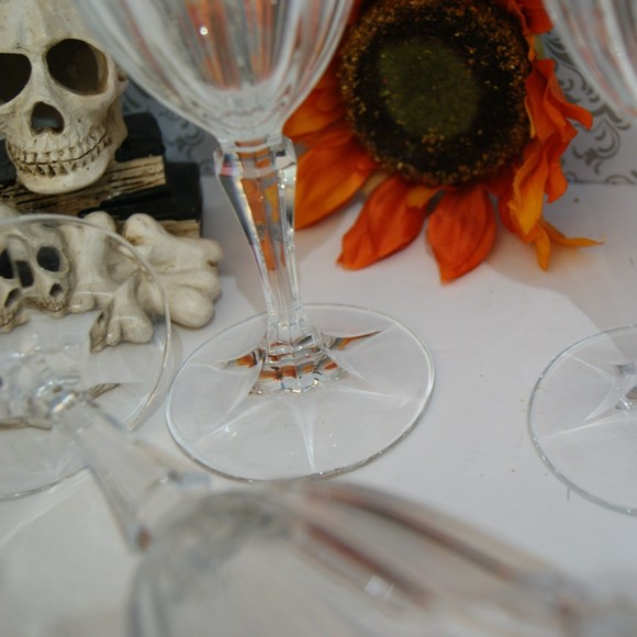 Set of 3 Gorham Crystal Grand Tapestry Iced Tea Goblets Glasses Discontinued - Picture 9 of 12